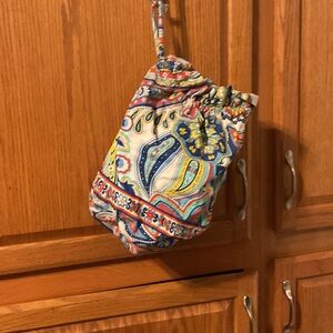 Good used plastic lined bag by Vera Bradley.